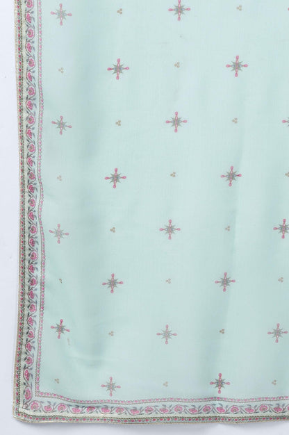 Light Blue kurta Slim Pants Dupatta Set - wforwoman