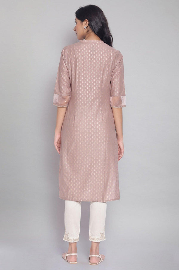 Purple Polka Print kurta