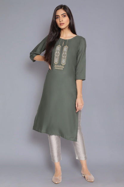 Green Light Festive kurta - wforwoman