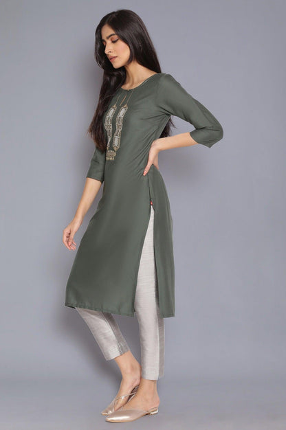 Green Light Festive kurta - wforwoman