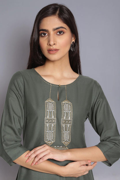 Green Light Festive kurta - wforwoman