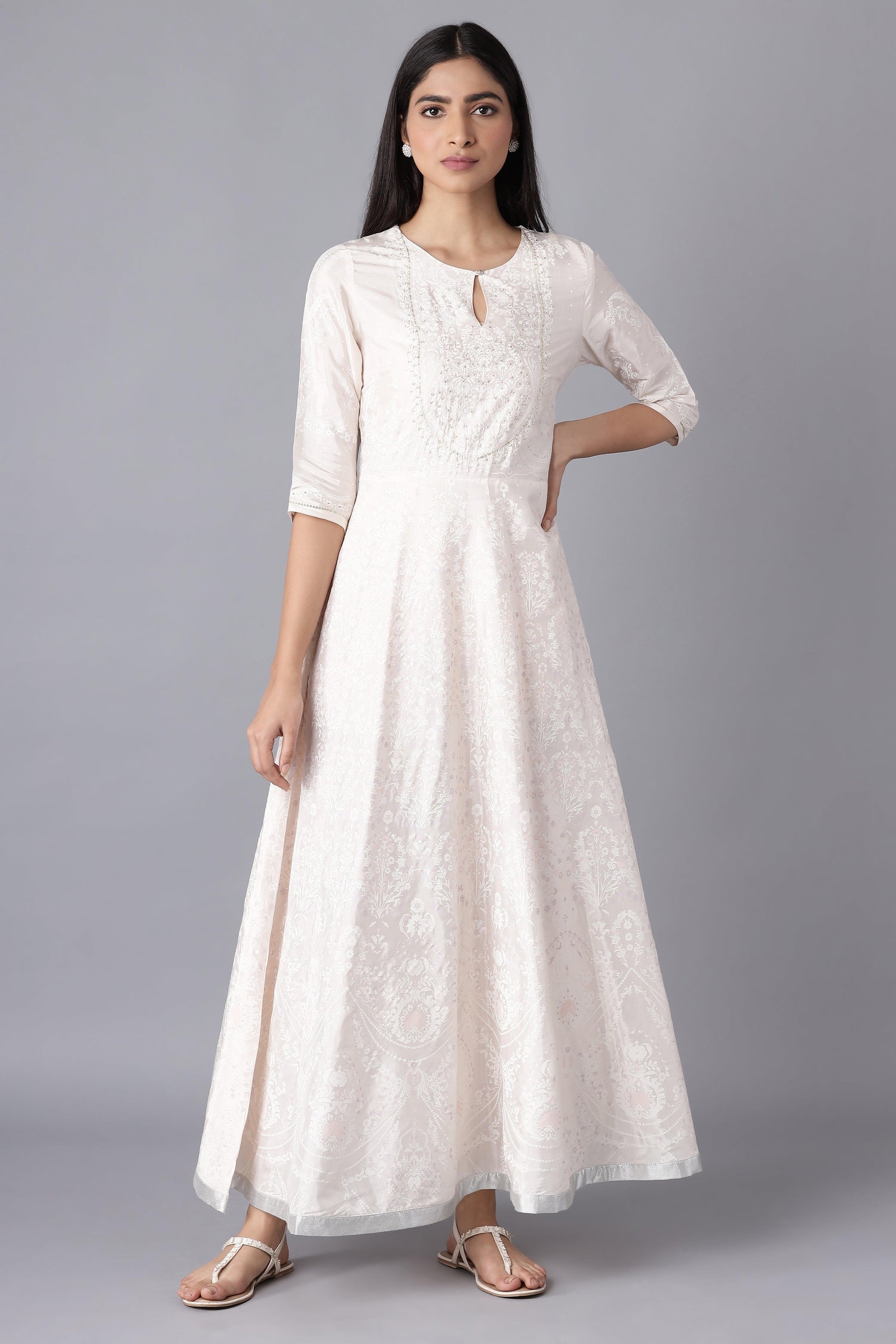 Pearl Pink Festive Dress - wforwoman