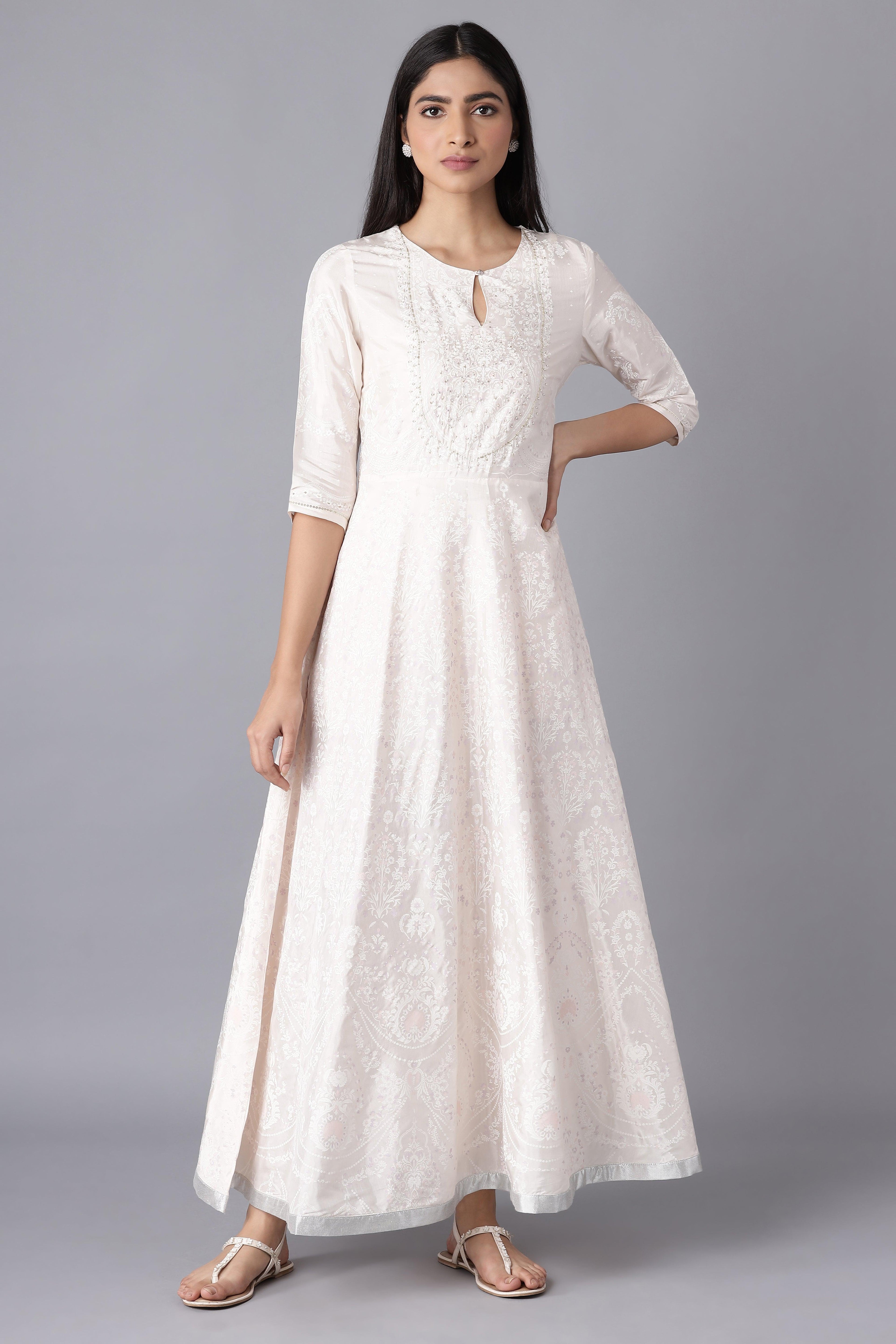 Pearl Pink Festive Dress - wforwoman