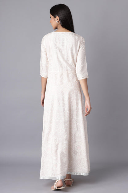 Pearl Pink Festive Dress - wforwoman