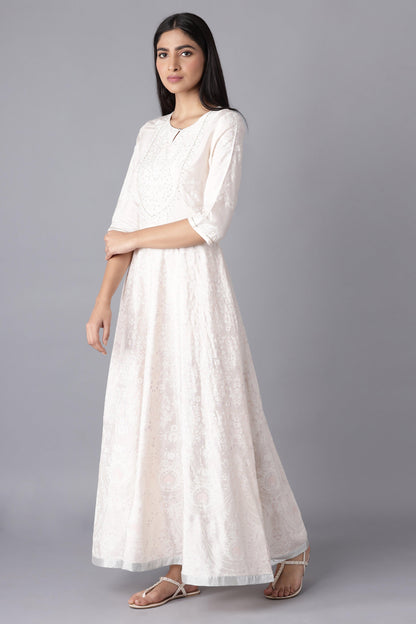 Pearl Pink Festive Dress - wforwoman