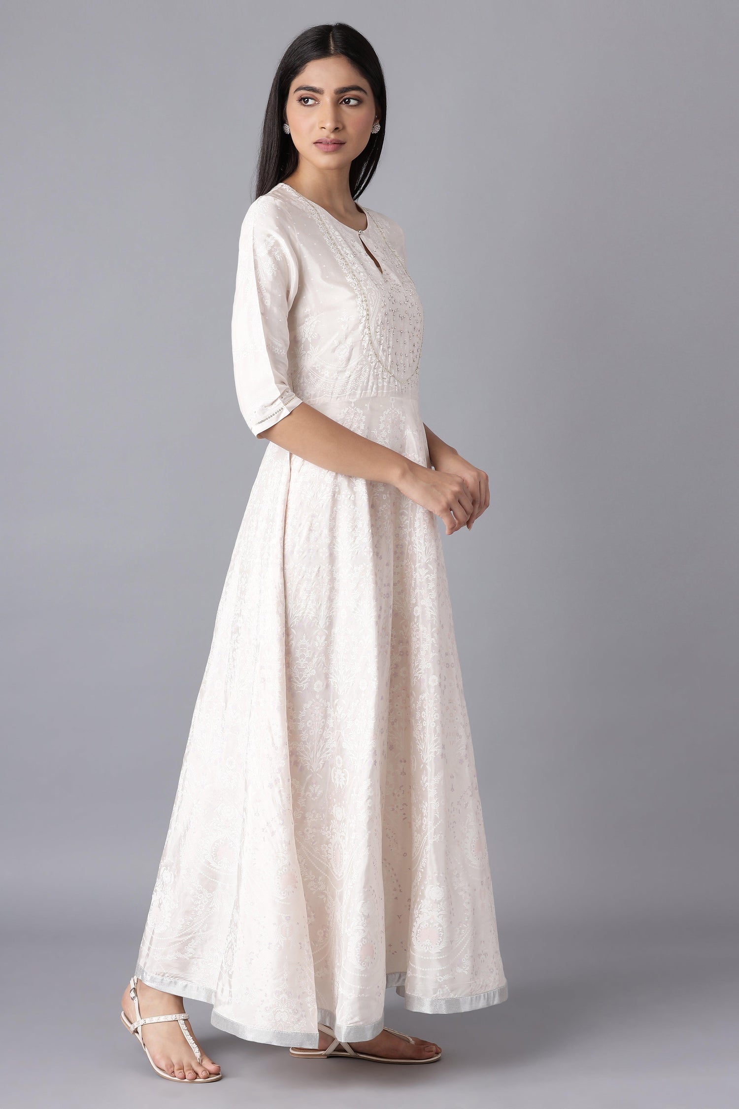 Pearl Pink Festive Dress - wforwoman