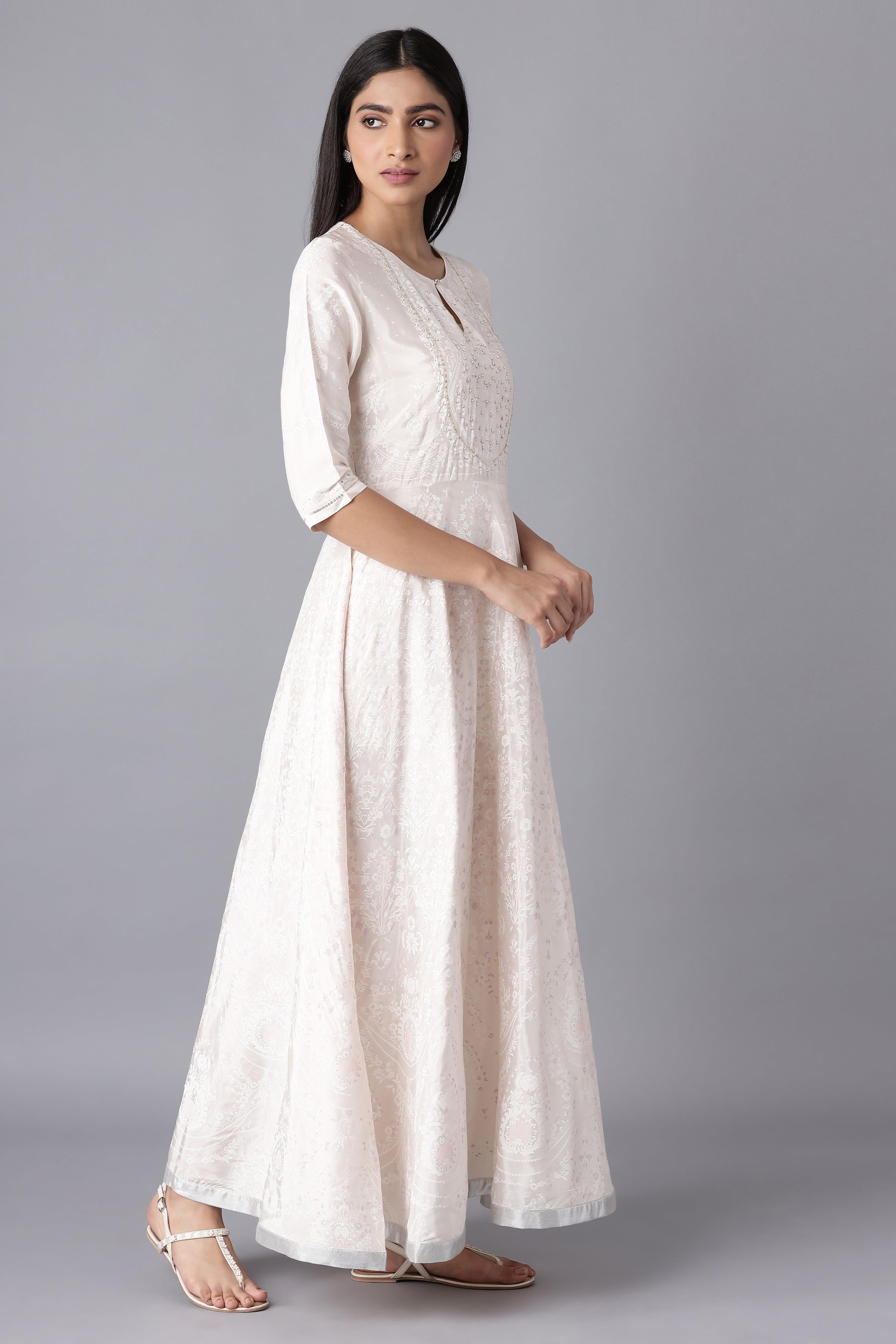 Pearl Pink Festive Dress - wforwoman