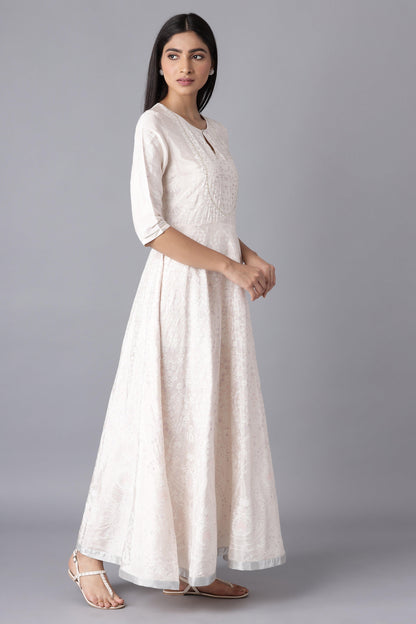 Pearl Pink Festive Dress - wforwoman