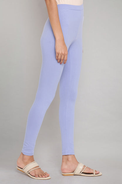 Light Blue Skin Fit Tights