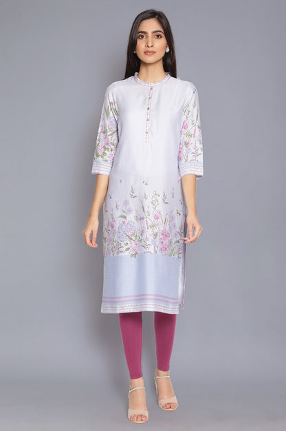 Purple Cotton Jersey Lycra Tights