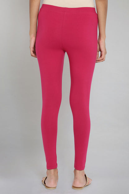 Magenta Skin Fit Tights