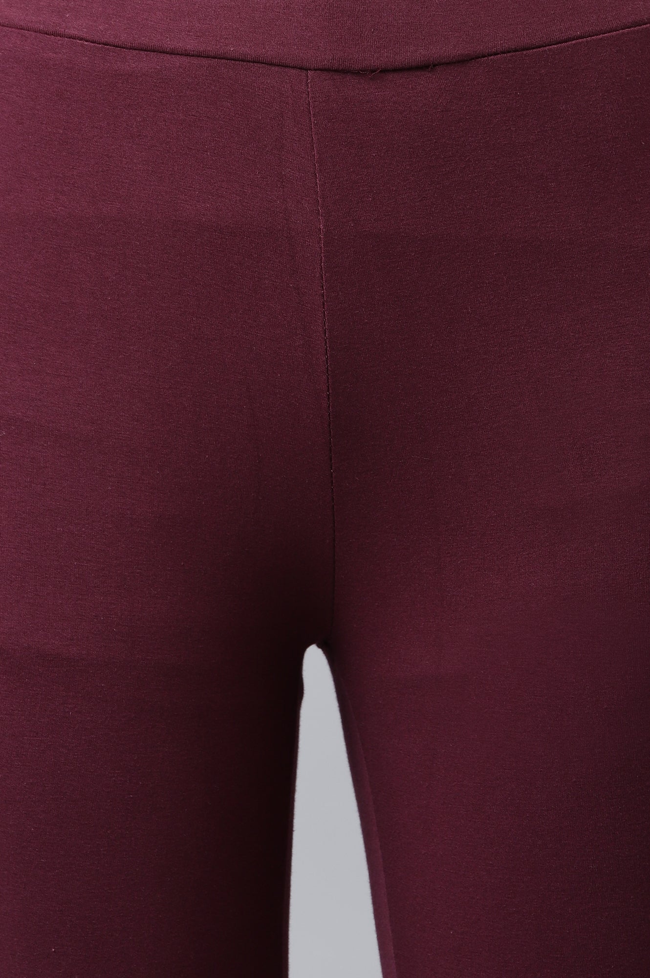 Wine Solid Tights