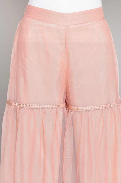 Pink Tiered Sharara - wforwoman