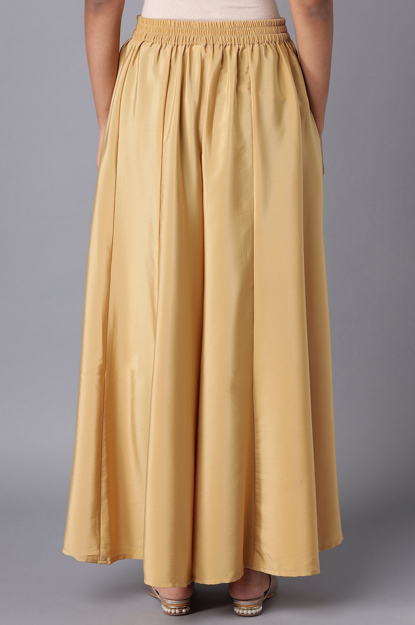 Gold Flared Culottes