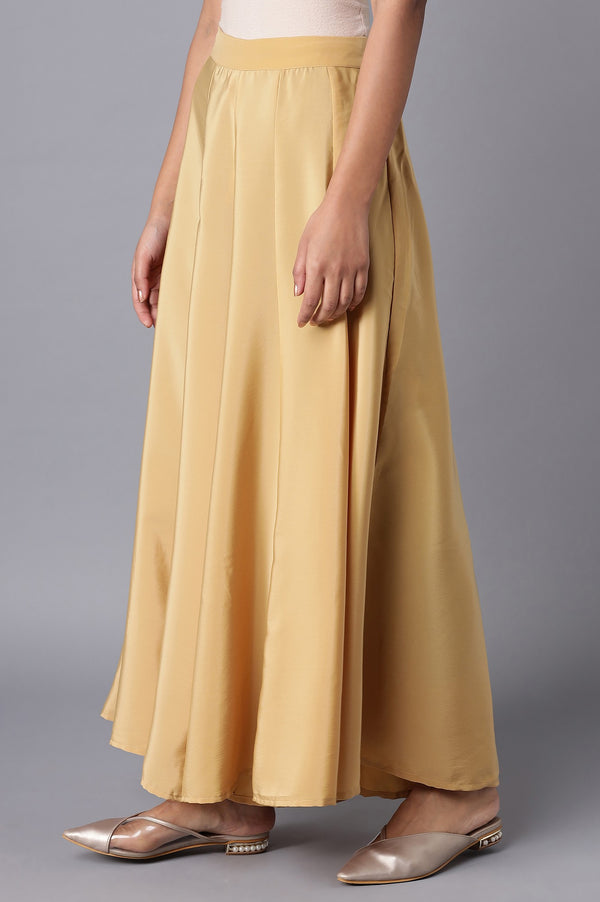 Gold Flared Culottes