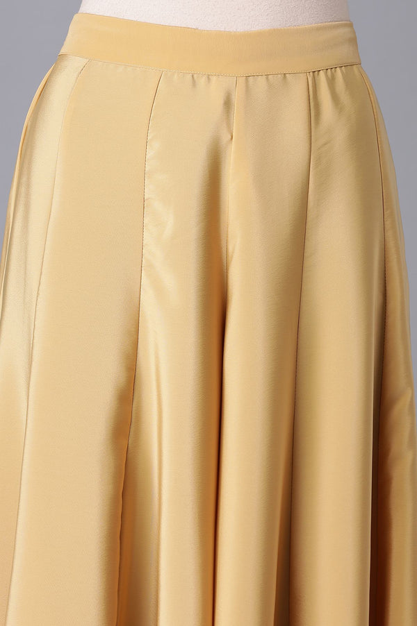 Gold Flared Culottes