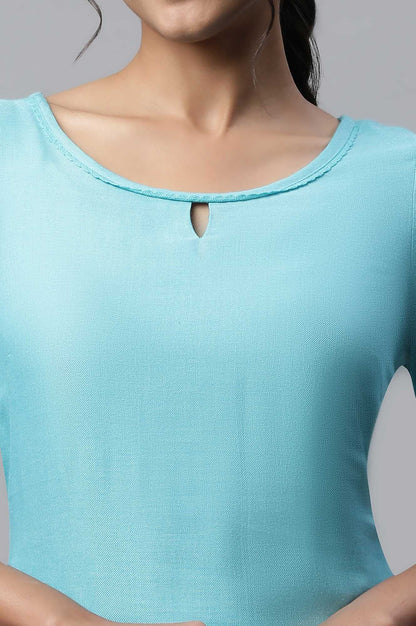 Pink Textured Straight Fit Cotton Palazzo With Drawstring Waist