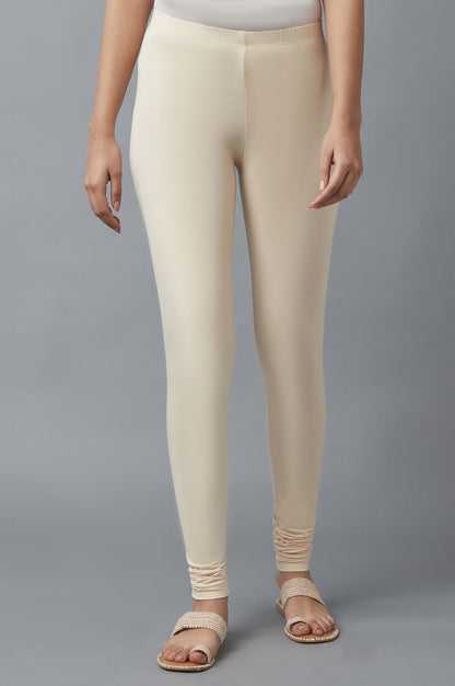 Beige Skin Fit Churidar