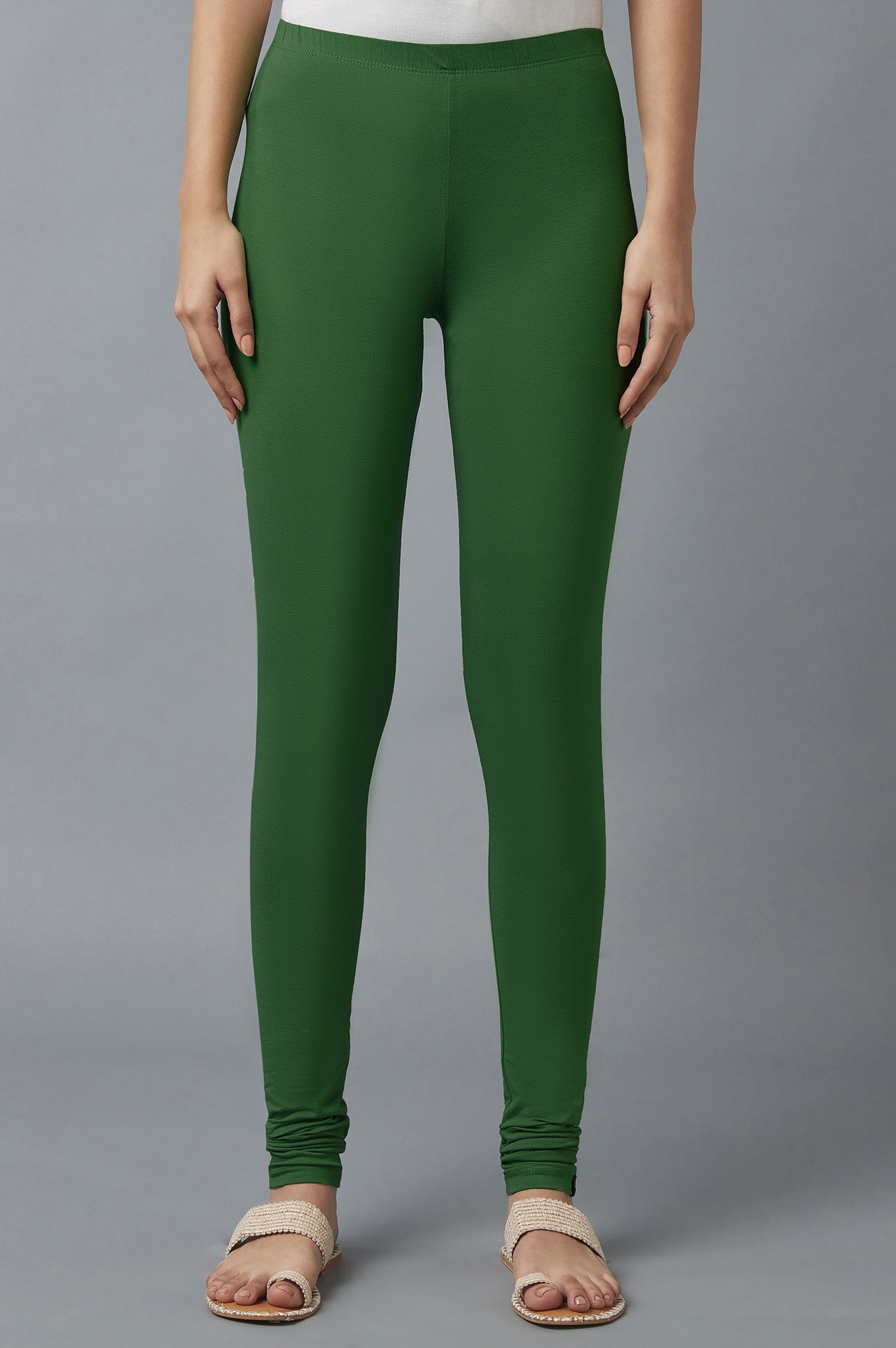 Green Skin Fit Churidar