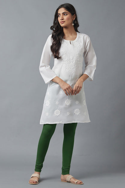 Green Skin Fit Churidar