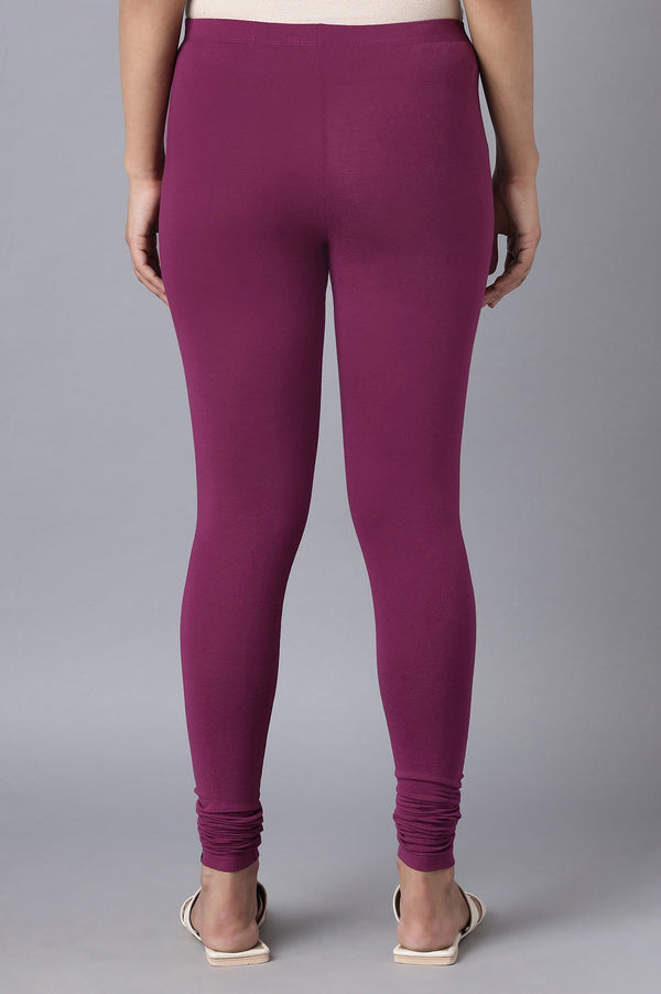 Purple Skin Fit Churidar