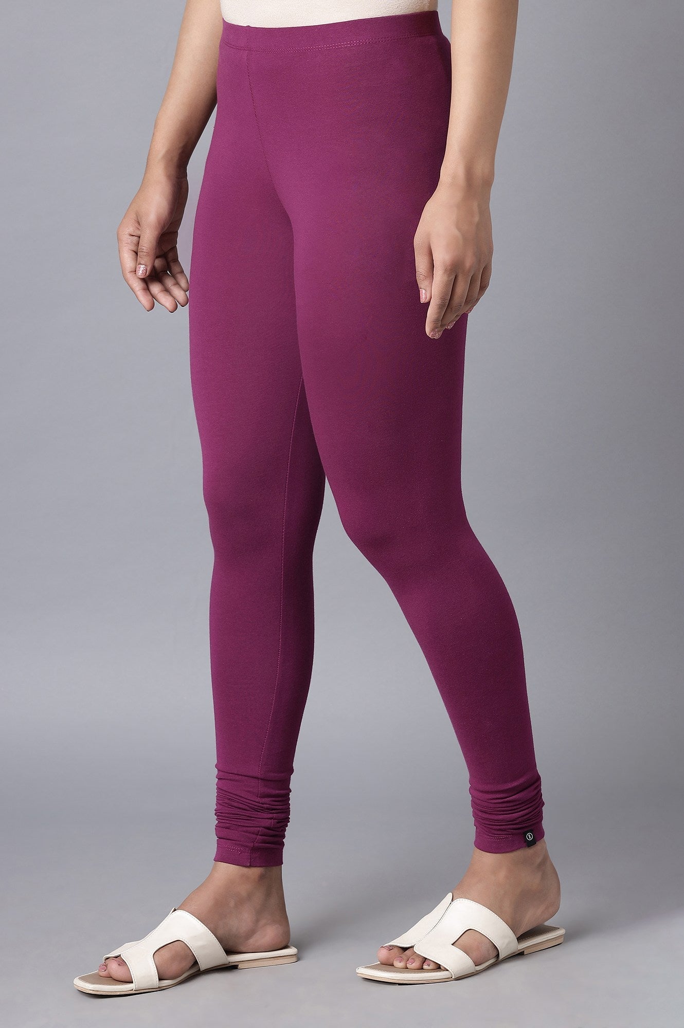 Purple Skin Fit Churidar