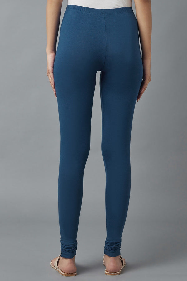 Navy Blue Skin Fit Churidar