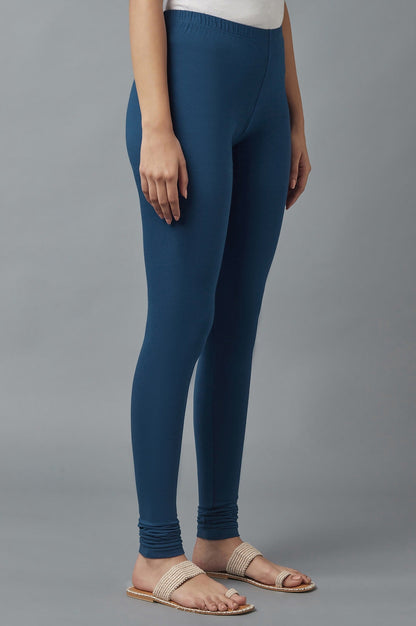 Navy Blue Skin Fit Churidar