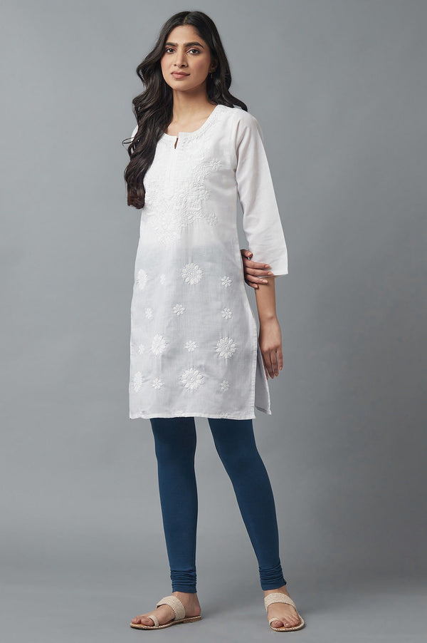 Navy Blue Skin Fit Churidar