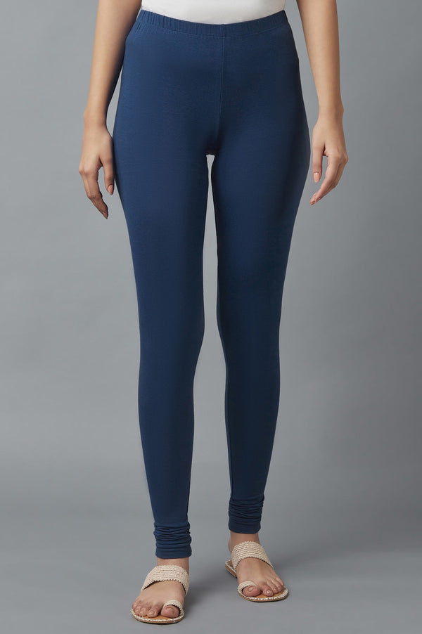 Navy Blue Skin Fit Churidar