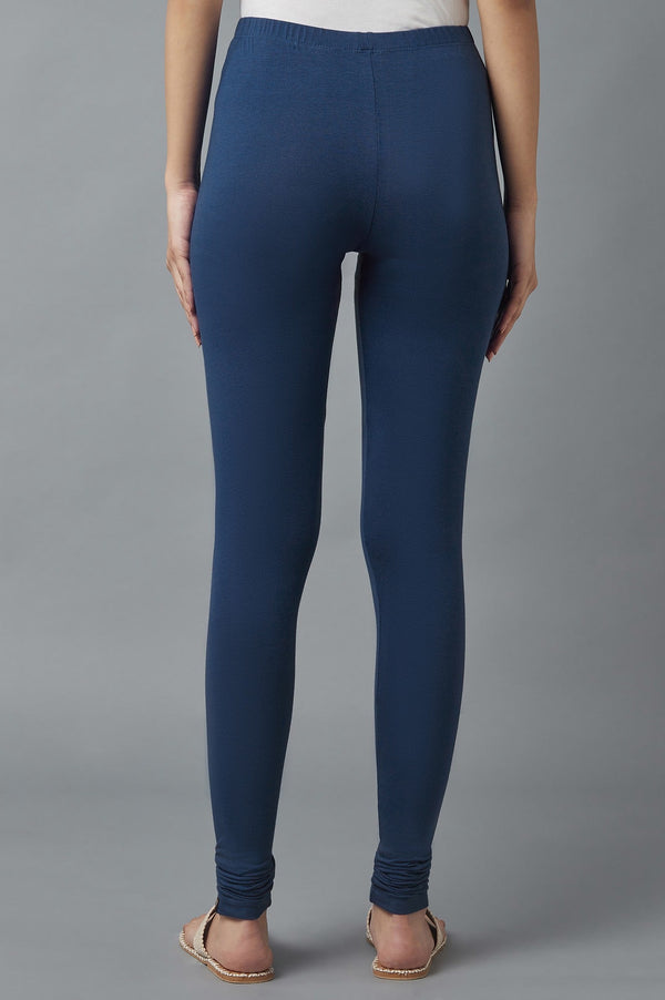 Navy Blue Skin Fit Churidar