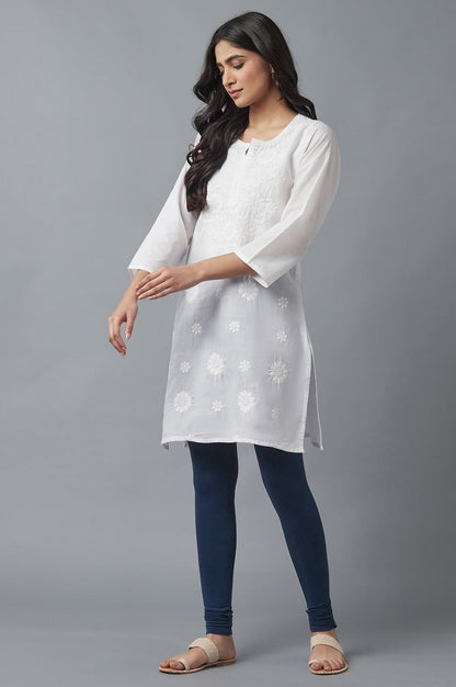 Navy Blue Skin Fit Churidar