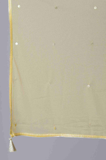 Mustard Yellow Anarkali kurta- Churidar-Drape Set