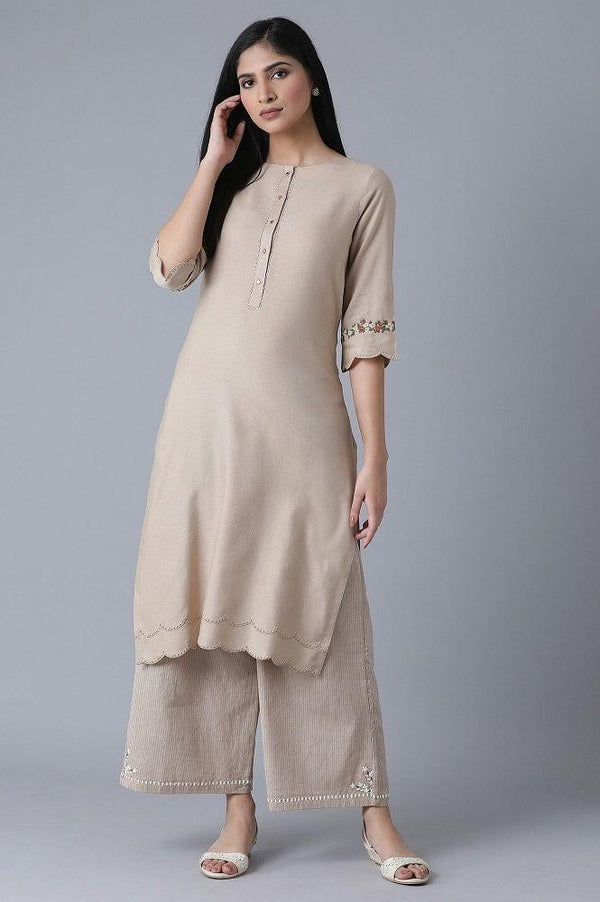 Blush Pink Embroidered kurta