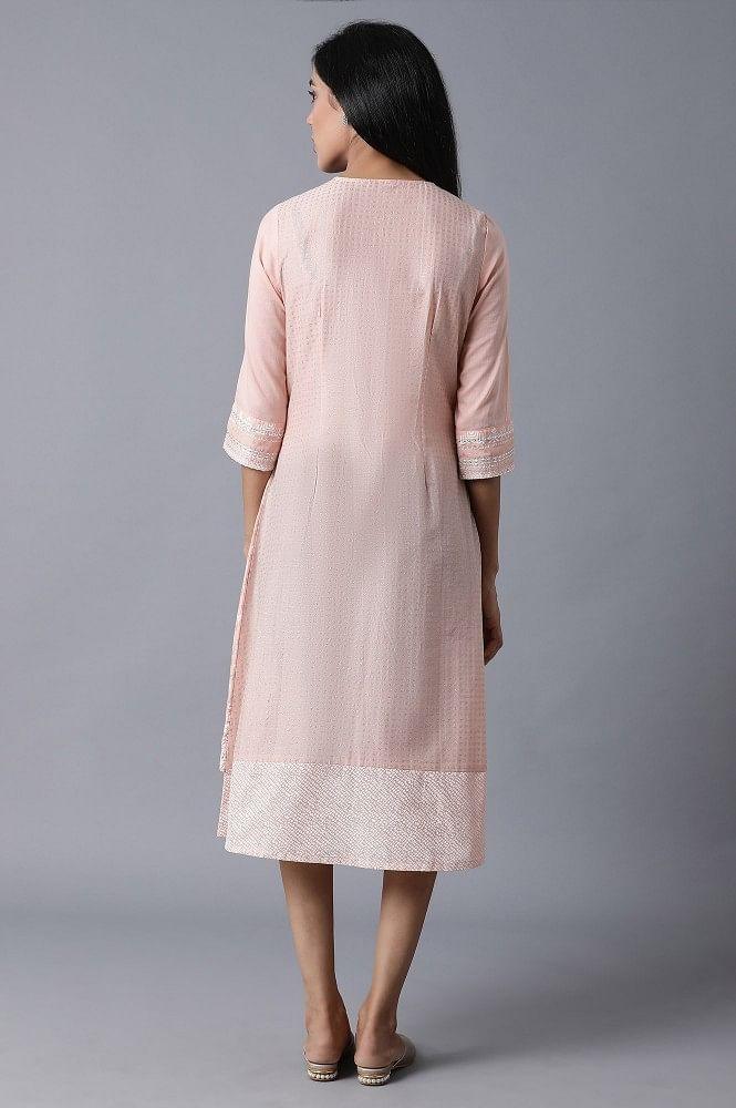 Peach A-Line kurta - wforwoman