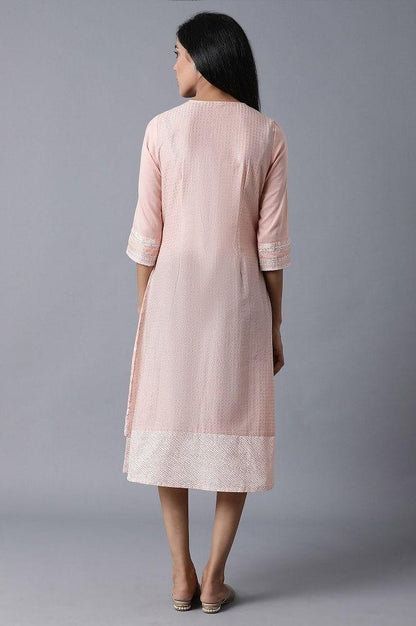 Peach A-Line kurta - wforwoman