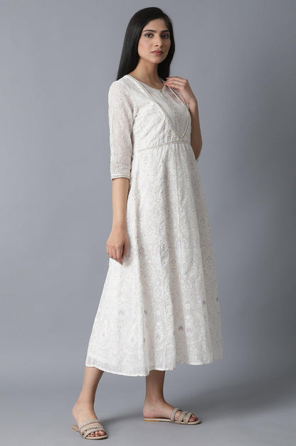 Pearl Pink Kota Placement Dress - wforwoman