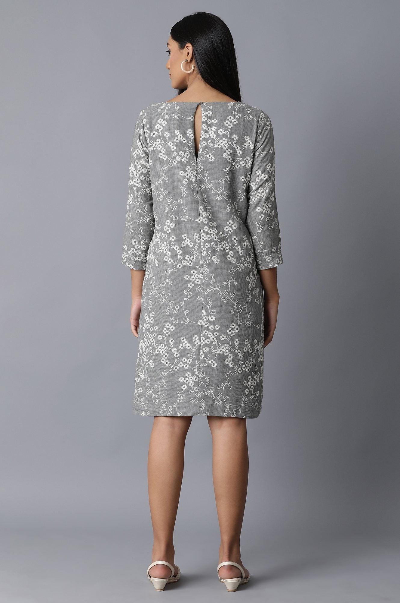 Black Gingum Check Dress - wforwoman