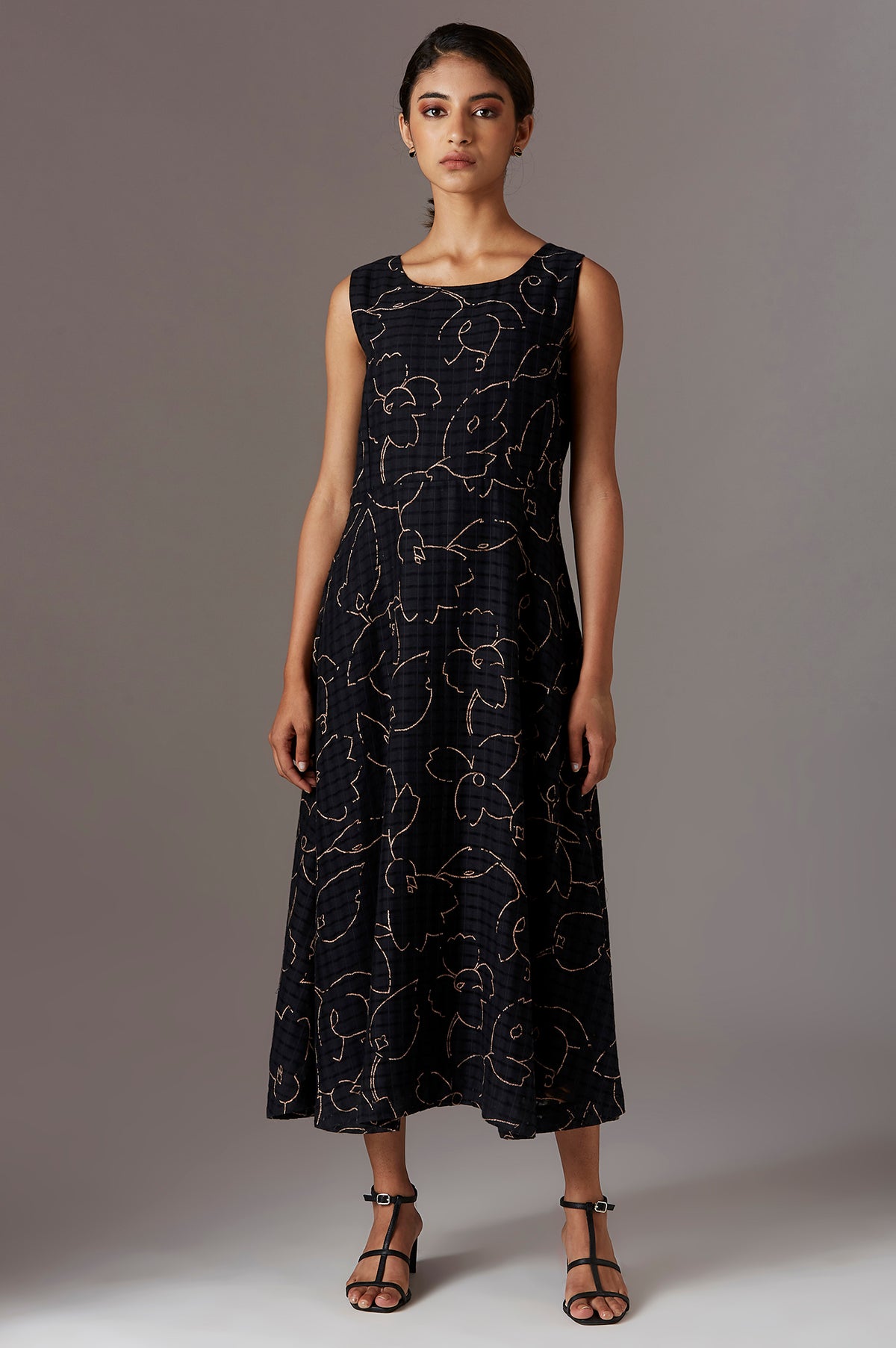 Black Sleeveless Y/D Dress - XS