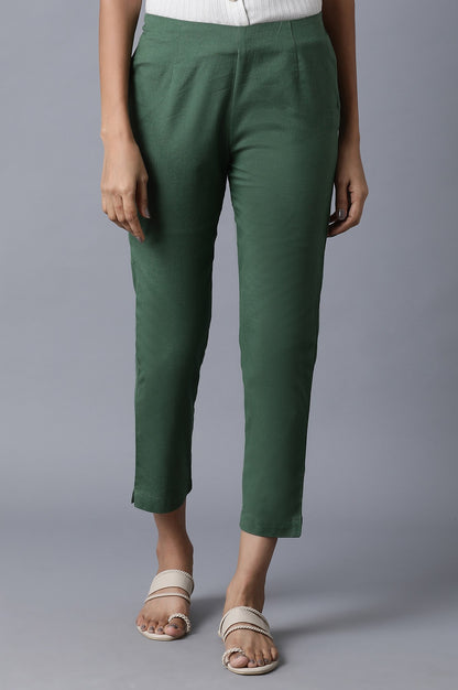 Dark Green Slim Pants