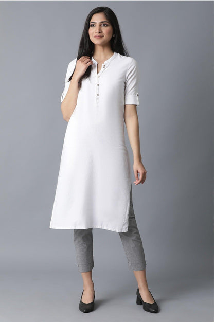 Grey Stipped Slim Pants - wforwoman