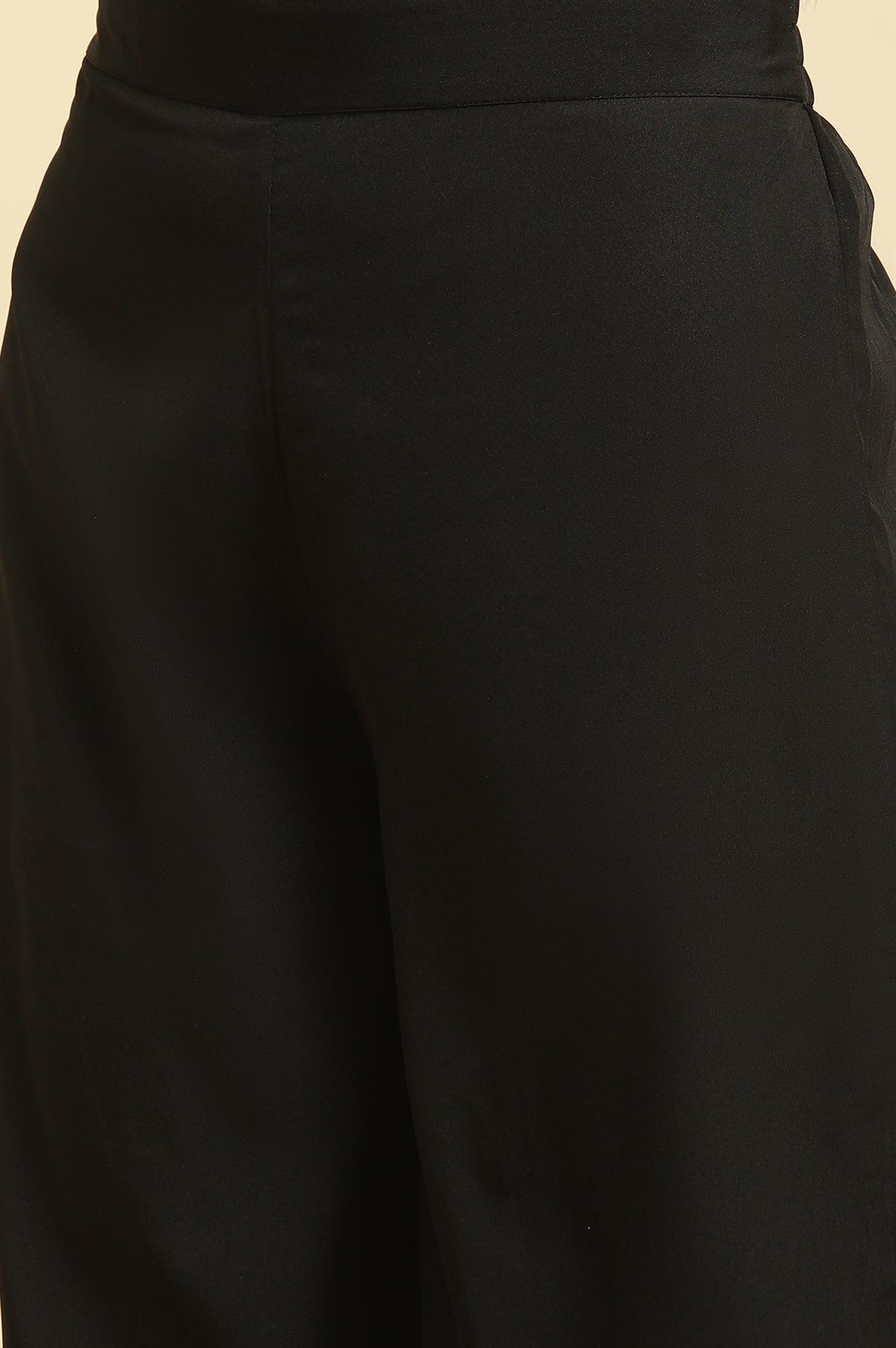 Multi-Coloured Dobby Kurta-Parallel Pants Set - wforwoman