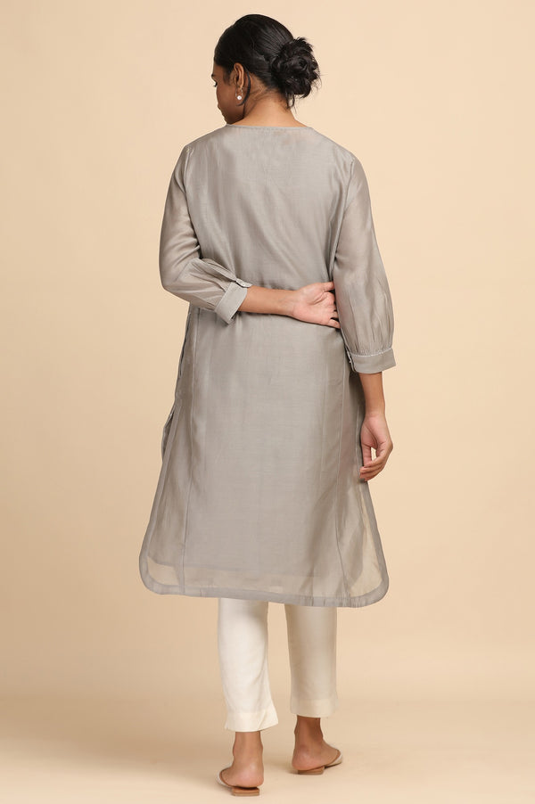 Light Grey Chikankari kurta