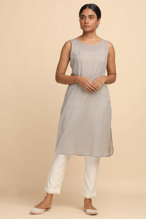 Light Grey Chikankari kurta
