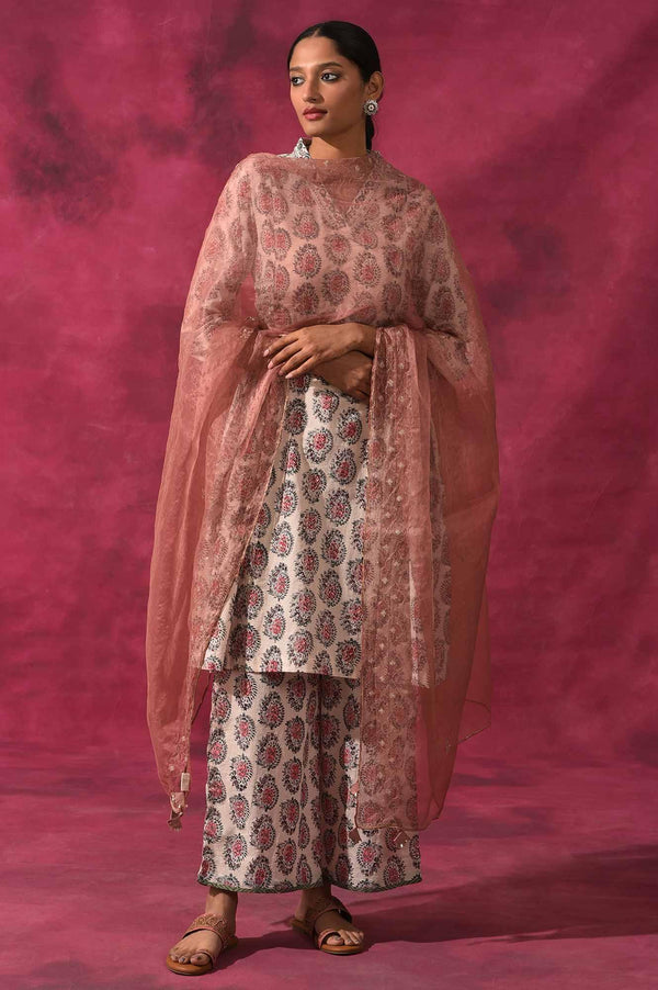 Light Pink Solid Organza Drape