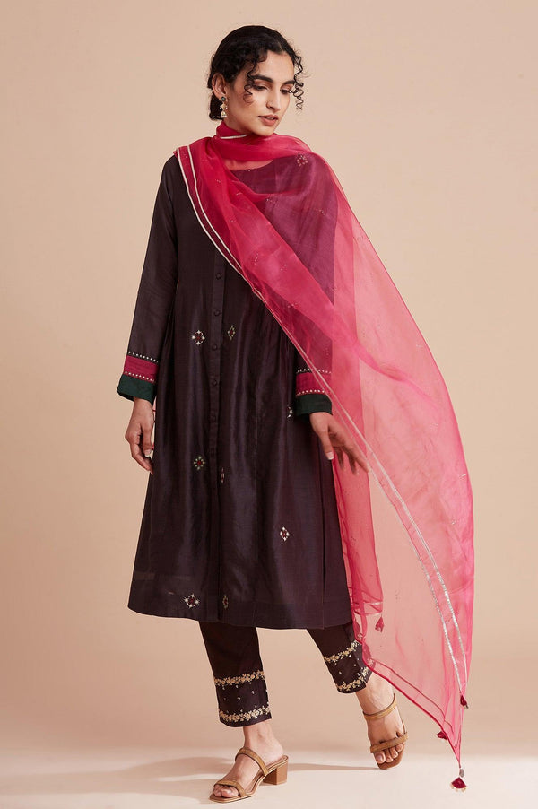 Bright Pink Organza Drape