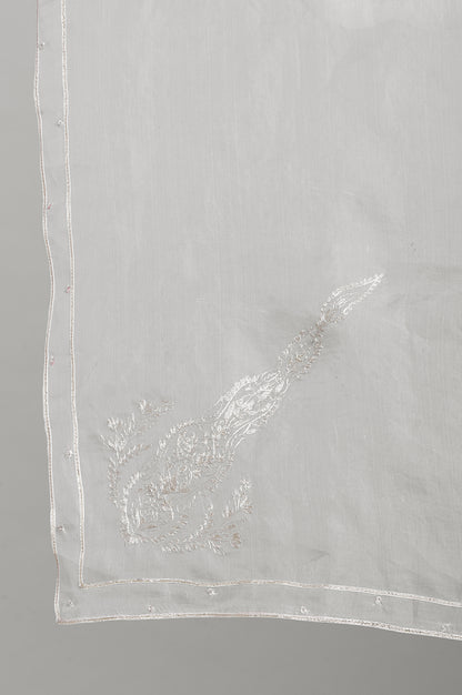 Ligh Pink Chanderi Crop Top-Skirt-Drape Set