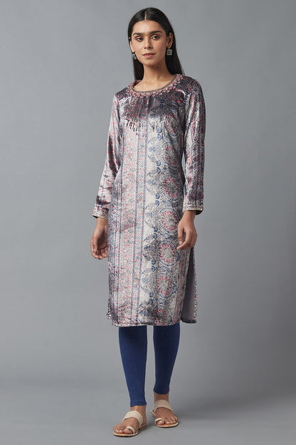Grey Velvet kurta