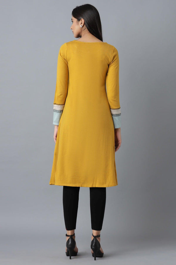 Light Green Colour Block kurta