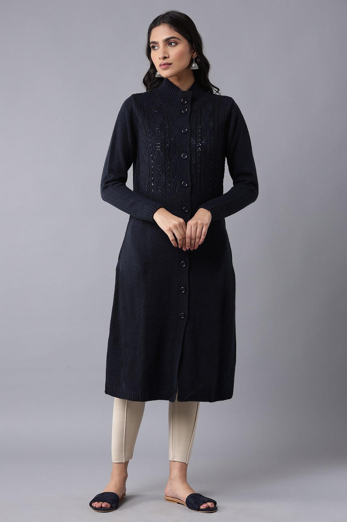 Navy Acrowool Jacket - WG